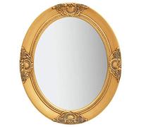 vidaXL Espejo de pared estilo barroco rectangular dorado colgante 50x60 cm