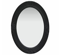vidaXL Espejo de pared estilo barroco rectangular colgante 50x70 cm Negro