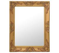 vidaXL Espejo de Pared Estilo Barroco Rectangular Colgante Dorado 50x60 cm
