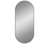 vidaXL Espejo de pared ovalado negro 100x45 cm