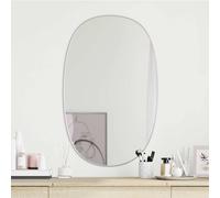 vidaXL Espejo de pared plateado 70x45 cm