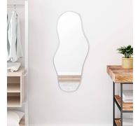 vidaXL Espejo de pared plateado 90x40 cm