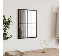 vidaXL Espejo de pared rectangular con marco colgante hierro negro 30x40 cm