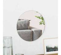 vidaXL Espejo de pared redondo Ø 30 cm - Vidrio templado sin marco para baño