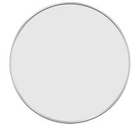 vidaXL Espejo de Pared Redondo Colgante Decoración Dormitorio Salón Sala de Estar Pasillo Tocador Cuarto de Baño Entrada Plateado Ø 40 cm
