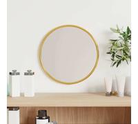 vidaXL Espejo de pared redondo dorado Ø20 cm