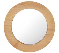 vidaXL Espejo de pared redondo teca 40 cm