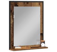 vidaXL Espejo de Pared rústico con gabinete, Acabado en Madera Envejecida, 50 x 12 x 60 cm. Mueble de baño Robusto Que Ofrece Mucho Espacio de Almacenamiento y es Ideal para Ahorrar Espacio. Tiene u