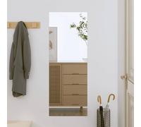 vidaXL Espejo de pared de vidrio rectangular 30 x 80 cm