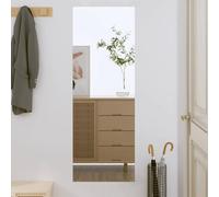 vidaXL Espejo de Pared Vidrio Rectangular 40x100 cm, Espejo, Espejo de tocador, Espejo cosmético, Espejo de Maquillaje, Espejo de decoración