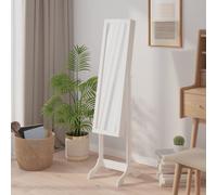 vidaXL Espejo de pie blanco 34x37x146 cm