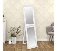 vidaXL Espejo de pie blanco 40x160 cm