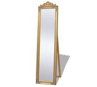 vidaXL Espejo de pie estilo barroco dorado 160x40 cm