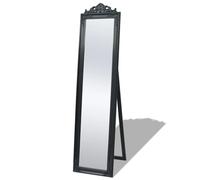 vidaXL Espejo de pie estilo barroco negro 160x40 cm
