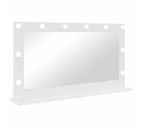 vidaXL Espejo de tocador rectangular 100 x 55 x 18 cm - LED, estilo moderno, soporte de vidrio