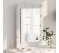 vidaXL Espejo de Tocador 70 x 50 x 18 cm Cristal y Madera Estructurada
