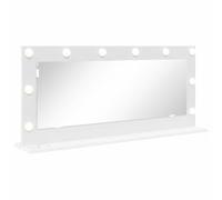 vidaXL Espejo de tocador rectangular con tiras LED 100 x 45 x 18 cm