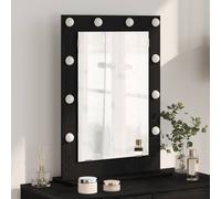 vidaXL Espejo de Tocador Roble Negro 70 x 50 x 18 cm Rectangular