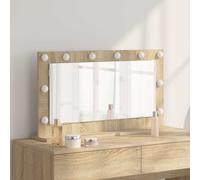 vidaXL Espejo de Tocador Roble Sonoma 80 x 45 x 18 cm Rectangular