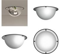 vidaXL Espejo de tráfico de cúpula completa, diámetro 30 cm, acrílico. Espejo de tráfico, espejo de seguridad, espejo panorámico, espejo convexo