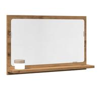 vidaXL Espejo mueble baño madera ingeniería 60x11x37 cm en color Gris hormigón/Madera antigua/Roble Sonoma y más | almacenamiento funcional diseño moderno para baño dormitorio sala