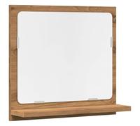 vidaXL Espejo Mueble baño Madera ingeniería Roble Artisan 40x11x37 cm
