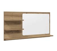 vidaXL Armario con espejo para baño Roble Artisan 90x11x45 cm