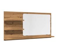 vidaXL Espejo Mueble baño Madera ingeniería Roble Artisan 90x11x45 cm, Armario con Espejo de baño, Armario con Espejo, Espejo con Armario
