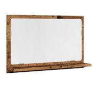vidaXL Espejo mueble de baño Madera ingeniería envejecida 60x11x37 cm Armario con espejo