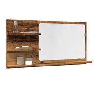 vidaXL Espejo mueble de baño madera ingeniería envejecida 90x11x45 cm