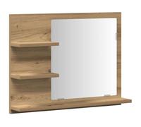 vidaXL Espejo mueble de cuarto de baño roble artisan 60x10,5x45 cm