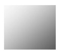 vidaXL Espejo sin Marco para Maquillaje de Cuatro Baño Rectangular Decoración Hogar Oficina Dormitorio Adhesivos de Mural Vidrio 80x60cm