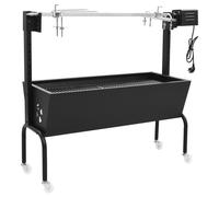 vidaXL Espetón de asado/barbacoa eléctrica de acero inoxidable