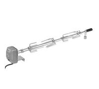 vidaXL Espetón para asados y barbacoa con motor acero 1000 mm