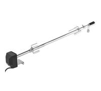 vidaXL Espetón para asados y barbacoa con motor acero 1200 mm