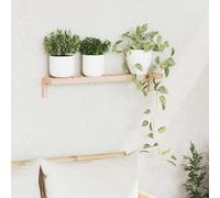 vidaXL Estante Colgante de Pared Natural 62 x 10 x 12,5 cm