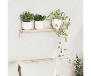 vidaXL Estante Colgante de Pared Natural 62 x 10 x 12,5 cm