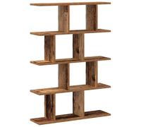 vidaXL Estante cubo de pared 12 compartimentos madera envejecida