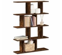 vidaXL Estante cubo de pared 12 compartimentos madera roble ahumado