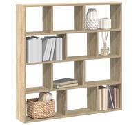 vidaXL Estante cubo de pared 12 compartimentos madera roble sonoma