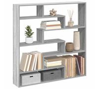 vidaXL Estante cubo de pared 7 compartimentos madera gris Sonoma