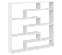 vidaXL Estante cubo de pared 7 compartimentos madera de ingeniería Blanco