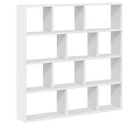 vidaXL Estante Cubo Pared 12 Compartimentos Madera ingeniería Blanco