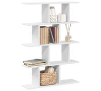 vidaXL Estantería cubo de pared 12 compartimentos madera de ingeniería blanca, flotante
