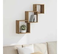 vidaXL Estante cubos pared madera ingeniería roble artisan 68x15x68 cm