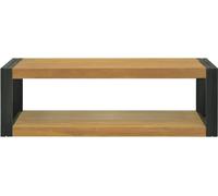 vidaXL Estante de baño de pared, 110x45x35 cm, madera maciza de teca