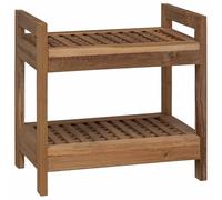 vidaXL Estante de baño Natural 45 x 30 x 45 cm Madera de Teca Maciza,