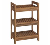 vidaXL Estante de baño Natural 45 x 30 x 71 cm Madera de Teca Maciza,