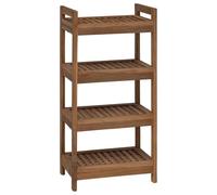 vidaXL Estante de baño Natural 45 x 30 x 97 cm Madera de Teca Maciza,