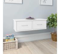 vidaXL Estante de cajones para pared madera contrachapada 60x26x18,5cm
